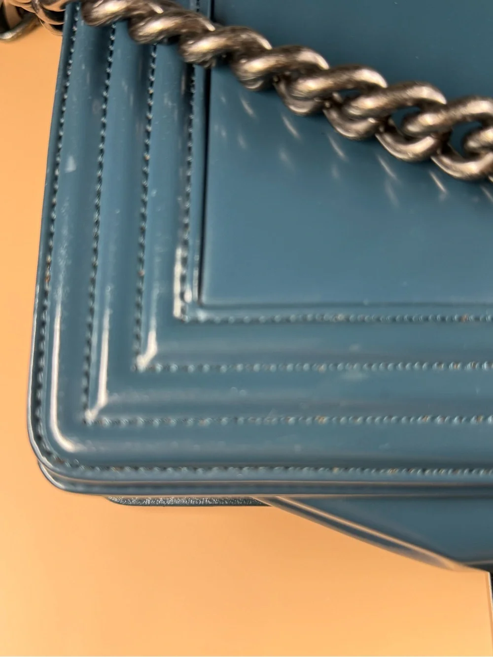 CHANEL Blue Reverso Boy